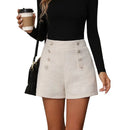 Shorts Elegante Botão Duplo