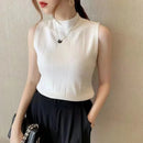 Blusa Casual Regata Gola Alta