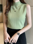 Blusa Casual Regata Gola Alta